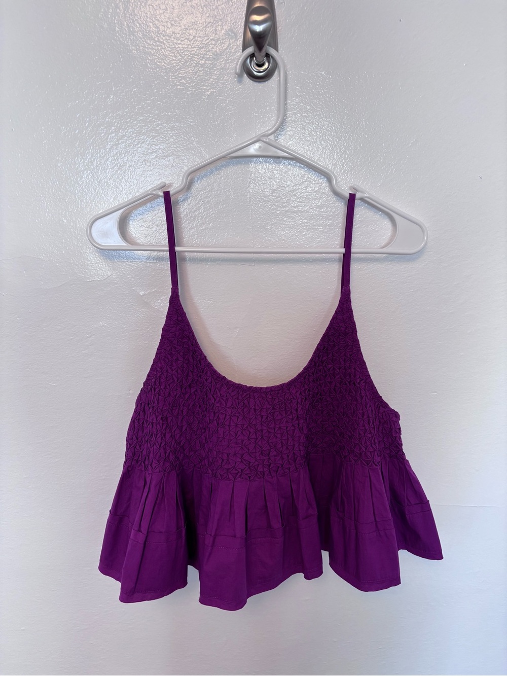 NWT By Anthropologie Smocked Swing Tank
